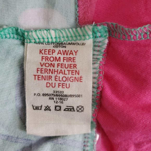 Mini Boden Little Girls Floral A-Line Pink Green Jersey Cotton Shirt Dress 7-8Y - Picture 6 of 8